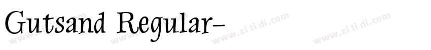 Gutsand Regular字体转换